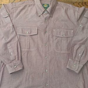 Cabela's Outdoor Gear Mens Purple Cotton Long Sleeve Button Up Shirt Plum Large
